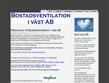 Tablet Screenshot of bostadsventilation.com